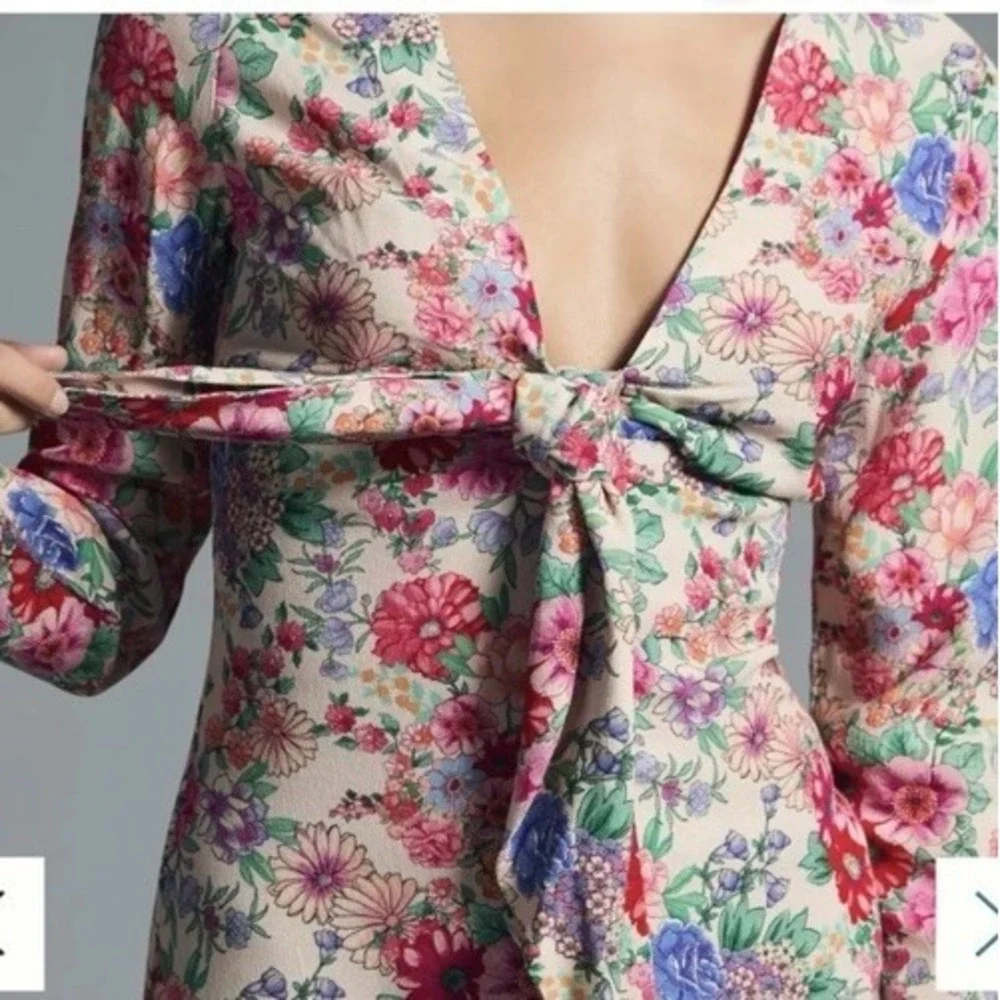 Favorite Daughter NEW Barely Holding It Together Floral Dress 12 Coquette Whimsy